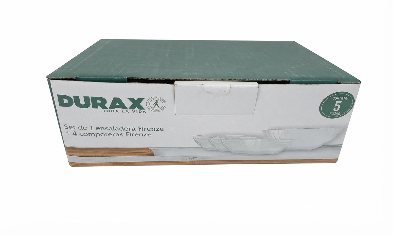 Set Durax Compoteras de vidrio x4uni