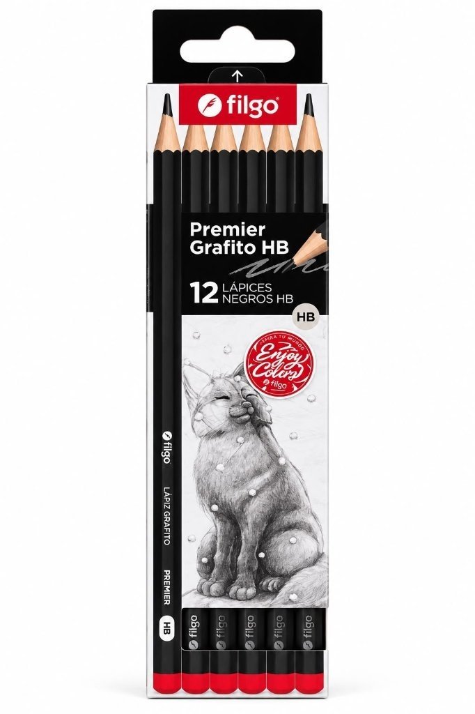 Lapiz Grafito Premier HB X12