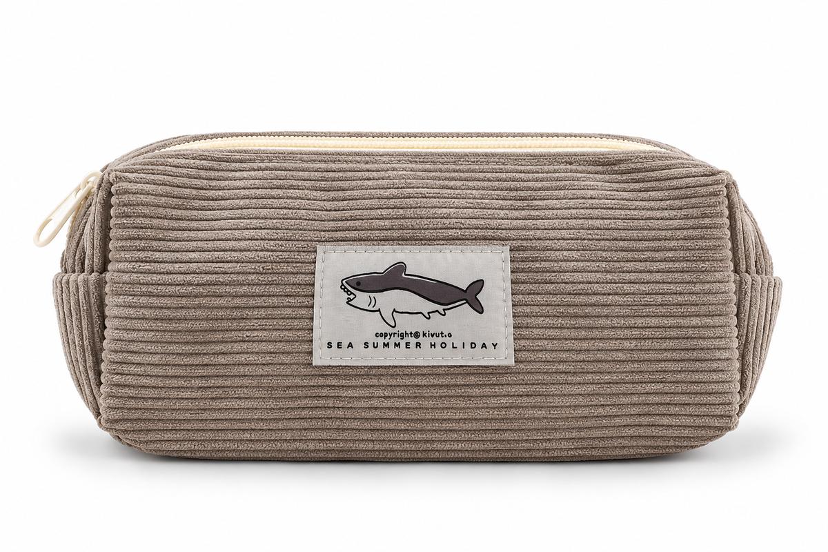 cartuchera shark 261 gris