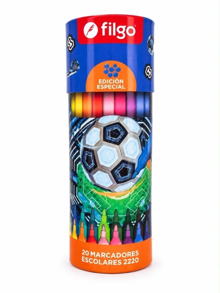 Marcadores escolares x20 fantasia futbol