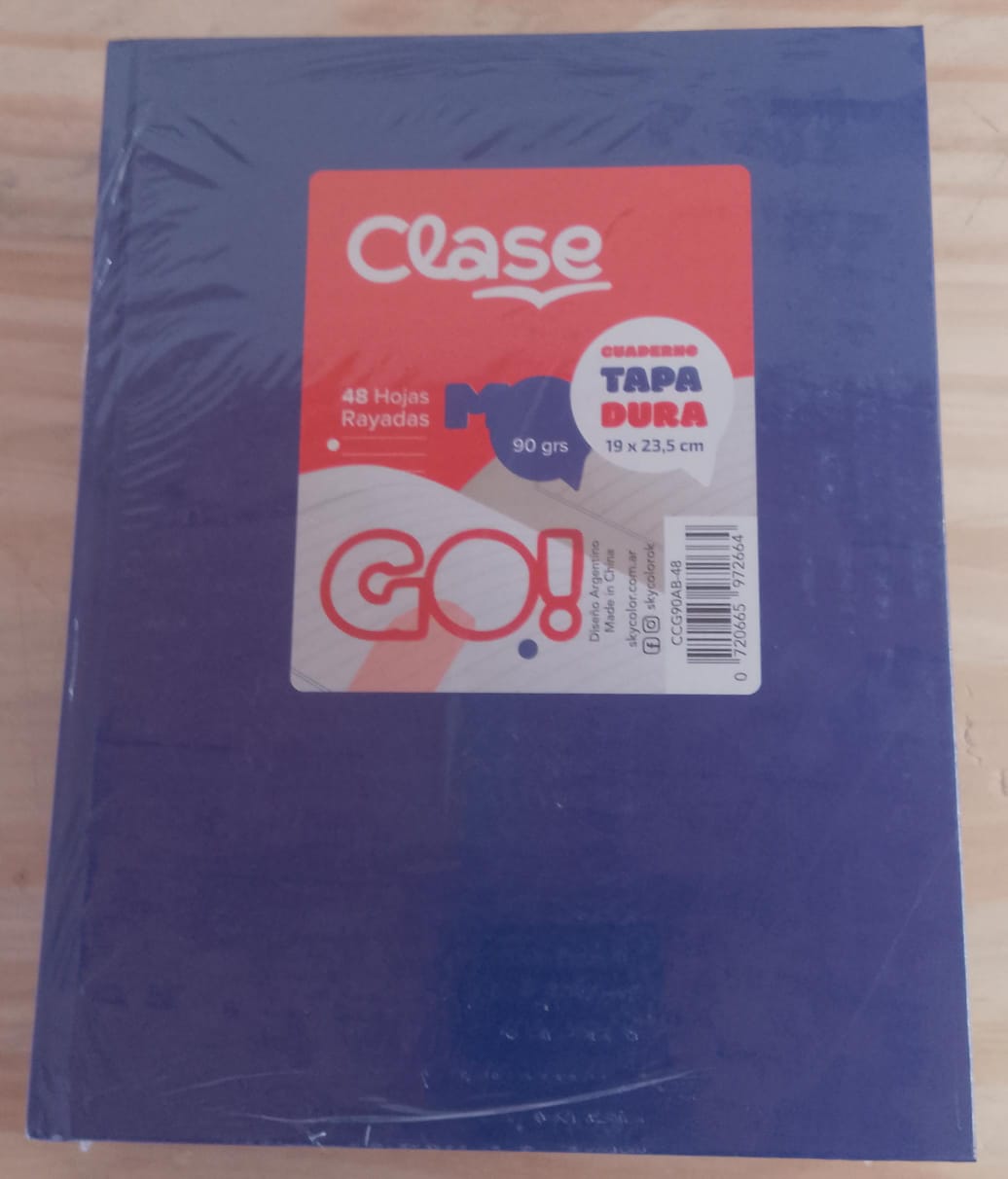 Cuaderno Clase AB3 50 Hojas Rayado - Azul