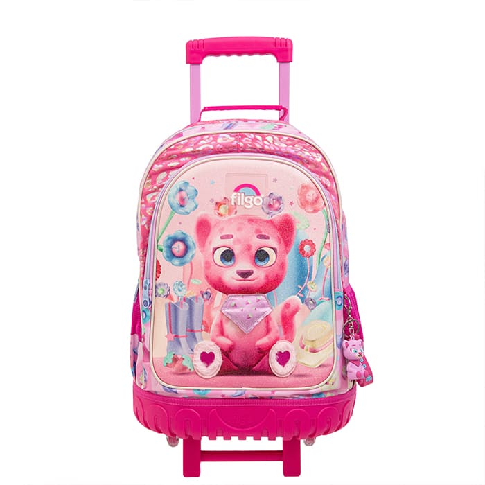 Mochila Filgo 3D Carrito 18 Pulgadas - Leoparda