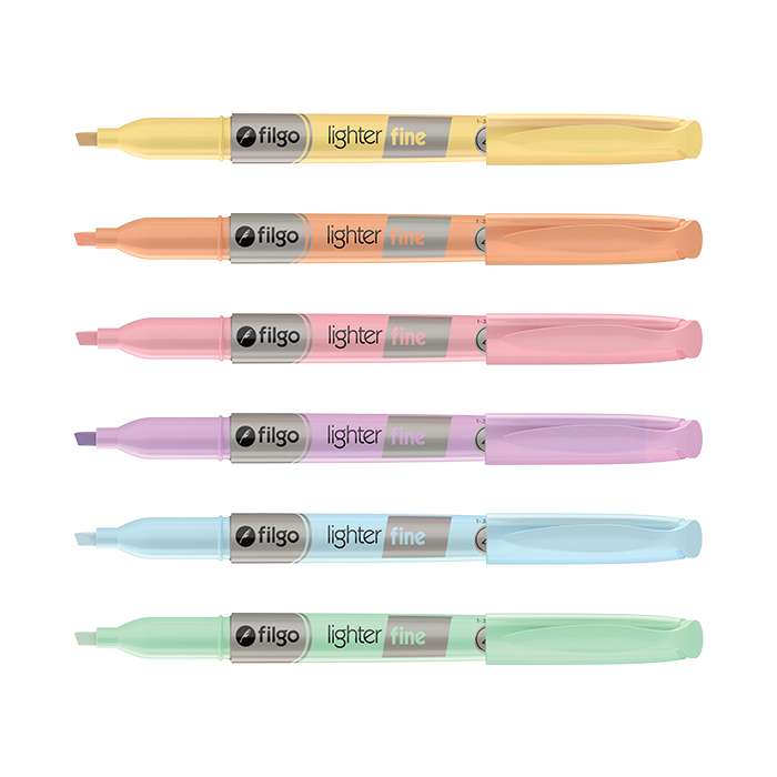 Resaltadores Finos Lighter x12 Unid PASTEL - Violeta